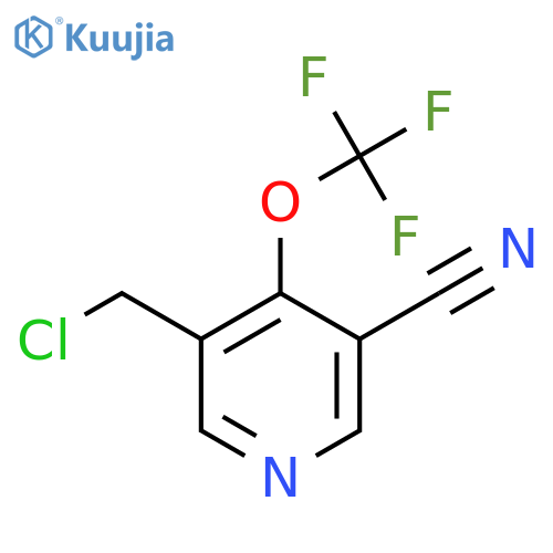 3-(Chloromethyl)-5-cyano-4-(trifluoromethoxy)pyridine structure