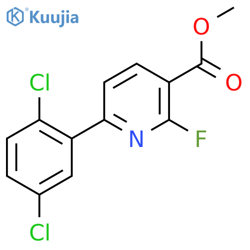 Methyl 6-(2,5-dichlorophenyl)-2-fluoronicotinate structure