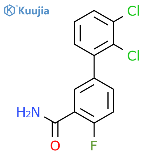 2',3'-Dichloro-4-fluoro-biphenyl-3-carboxylic acid amide structure