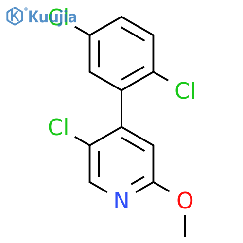 5-Chloro-4-(2,5-dichlorophenyl)-2-methoxypyridine structure