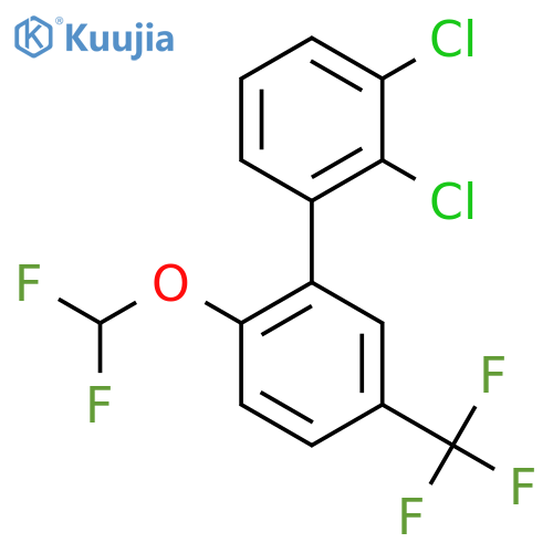 2'-Difluoromethoxy-2,3-dichloro-5'-trifluoromethyl-biphenyl structure