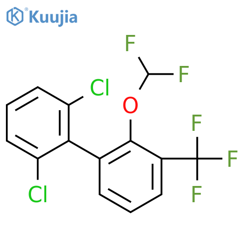 2'-Difluoromethoxy-2,6-dichloro-3'-trifluoromethyl-biphenyl structure