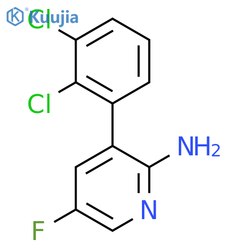 2-Amino-3-(2,3-dichlorophenyl)-5-fluoropyridine structure