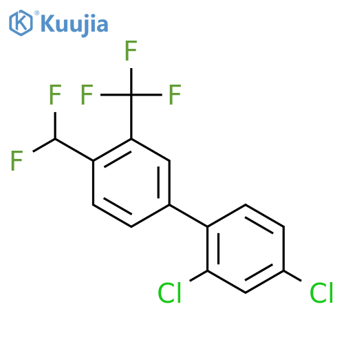 2,4-Dichloro-4'-difluoromethyl-3'-trifluoromethyl-biphenyl structure