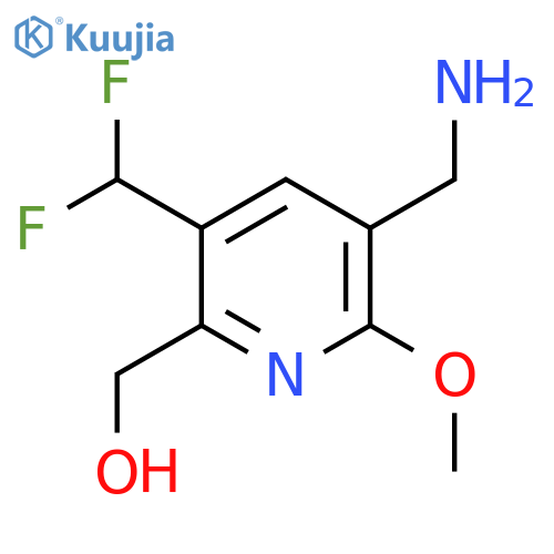 3-(Aminomethyl)-5-(difluoromethyl)-2-methoxypyridine-6-methanol structure