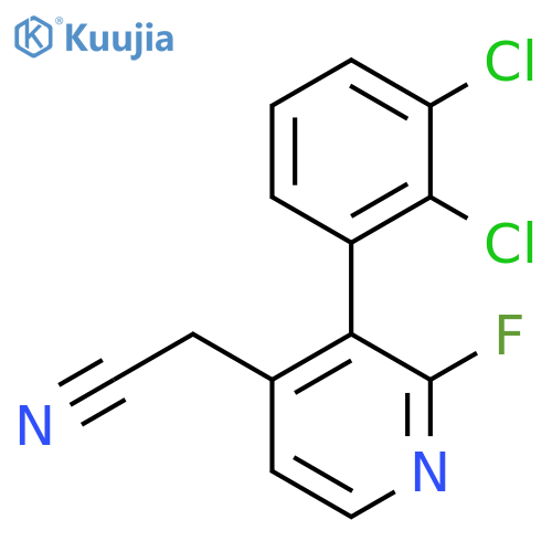 3-(2,3-Dichlorophenyl)-2-fluoropyridine-4-acetonitrile structure