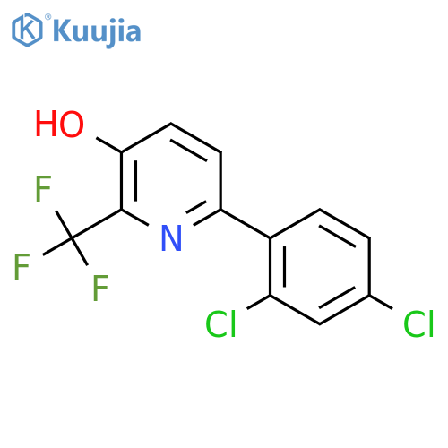 6-(2,4-Dichlorophenyl)-3-hydroxy-2-(trifluoromethyl)pyridine structure