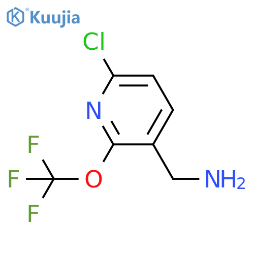 3-(Aminomethyl)-6-chloro-2-(trifluoromethoxy)pyridine structure