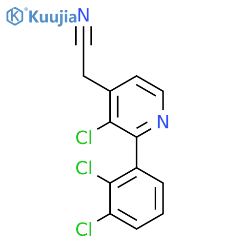 3-Chloro-2-(2,3-dichlorophenyl)pyridine-4-acetonitrile structure