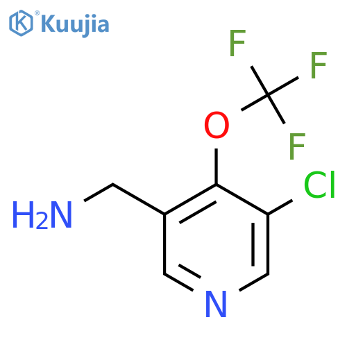 3-(Aminomethyl)-5-chloro-4-(trifluoromethoxy)pyridine structure