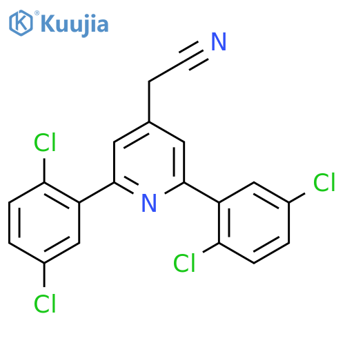 2,6-Bis(2,5-dichlorophenyl)pyridine-4-acetonitrile structure