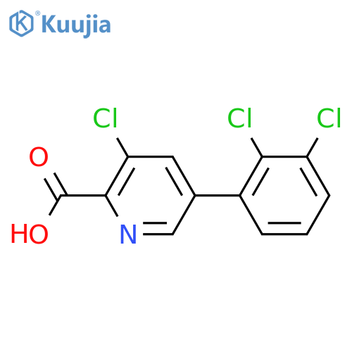 3-Chloro-5-(2,3-dichlorophenyl)picolinic acid structure