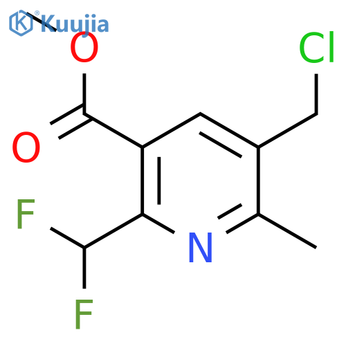 Methyl 3-(chloromethyl)-6-(difluoromethyl)-2-methylpyridine-5-carboxylate structure