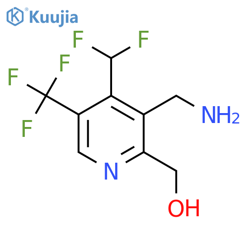 3-(Aminomethyl)-4-(difluoromethyl)-5-(trifluoromethyl)pyridine-2-methanol structure