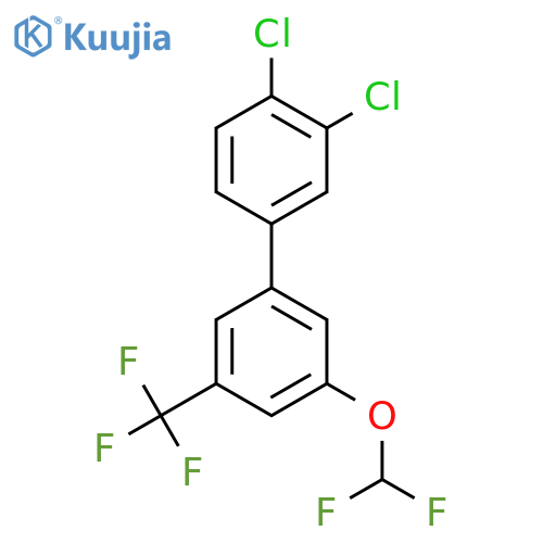 5'-Difluoromethoxy-3,4-dichloro-3'-trifluoromethyl-biphenyl structure
