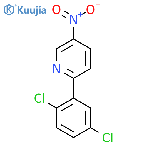 2-(2,5-Dichlorophenyl)-5-nitropyridine structure
