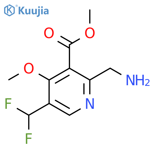 Methyl 2-(aminomethyl)-5-(difluoromethyl)-4-methoxypyridine-3-carboxylate structure