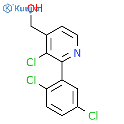 3-Chloro-2-(2,5-dichlorophenyl)pyridine-4-methanol structure