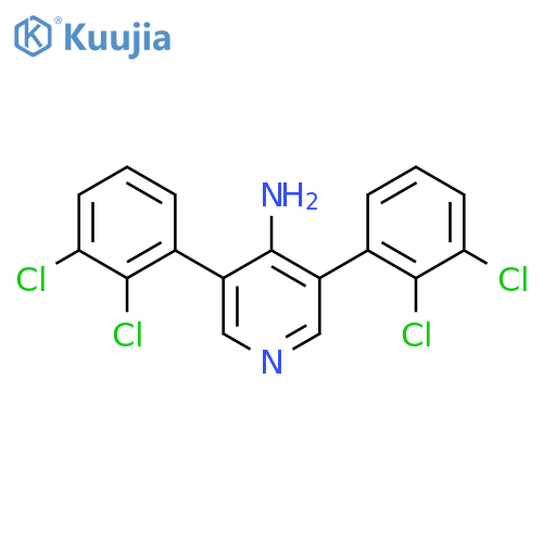 4-Amino-3,5-bis(2,3-dichlorophenyl)pyridine structure