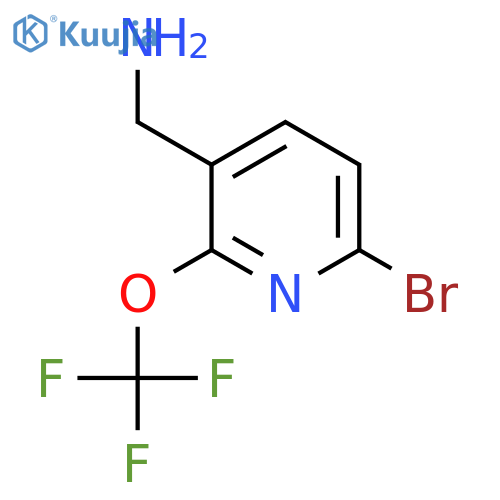 3-(Aminomethyl)-6-bromo-2-(trifluoromethoxy)pyridine structure