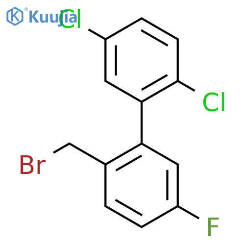 2'-Bromomethyl-2,5-dichloro-5'-fluoro-biphenyl structure
