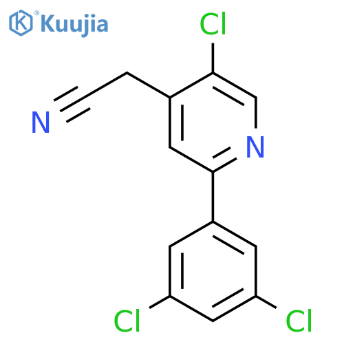 5-Chloro-2-(3,5-dichlorophenyl)pyridine-4-acetonitrile structure