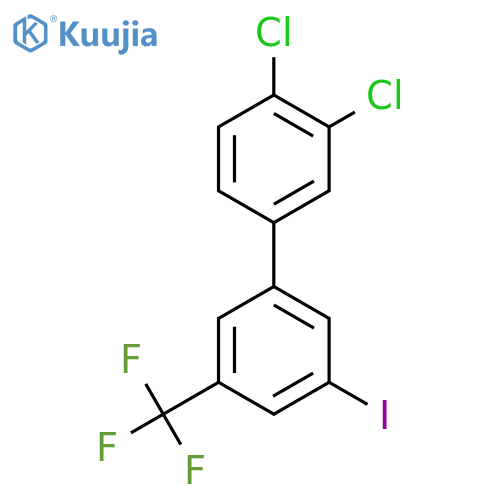 3,4-Dichloro-5'-iodo-3'-trifluoromethyl-biphenyl structure