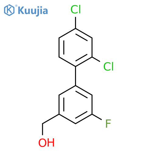 (2',4'-Dichloro-5-fluoro-biphenyl-3-yl)-methanol structure