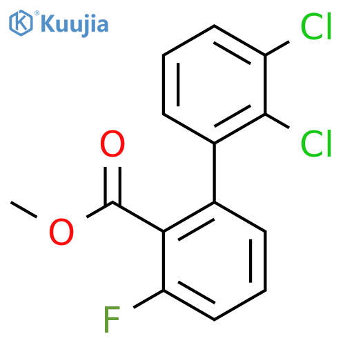 2',3'-Dichloro-3-fluoro-biphenyl-2-carboxylic acid methyl ester structure
