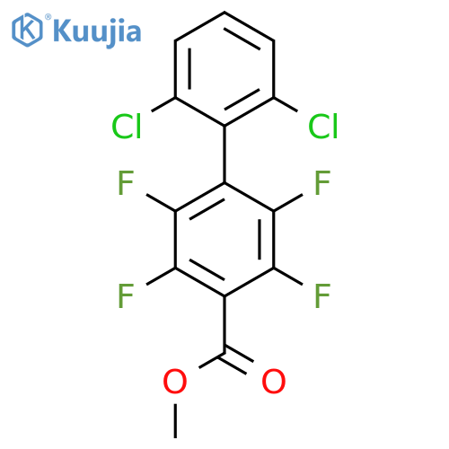 2',6'-Dichloro-2,3,5,6-tetrafluoro-biphenyl-4-carboxylic acid methyl ester structure