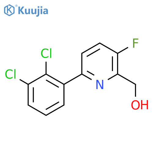 6-(2,3-Dichlorophenyl)-3-fluoropyridine-2-methanol structure
