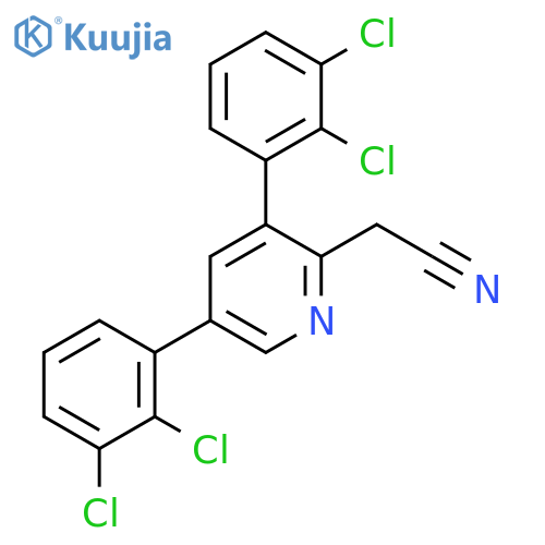 3,5-Bis(2,3-dichlorophenyl)pyridine-2-acetonitrile structure