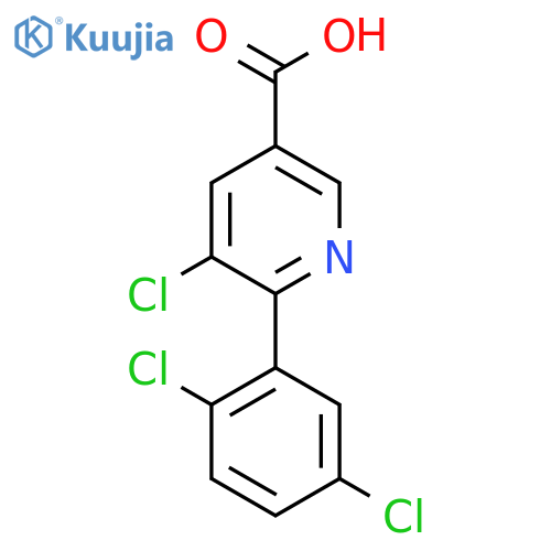5-Chloro-6-(2,5-dichlorophenyl)nicotinic acid structure