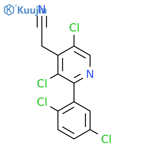 3,5-Dichloro-2-(2,5-dichlorophenyl)pyridine-4-acetonitrile structure