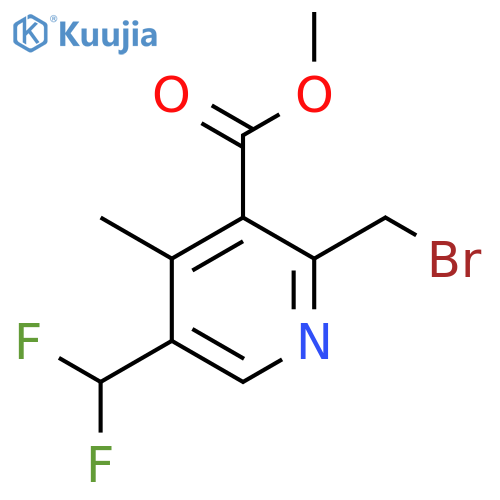 Methyl 2-(bromomethyl)-5-(difluoromethyl)-4-methylpyridine-3-carboxylate structure