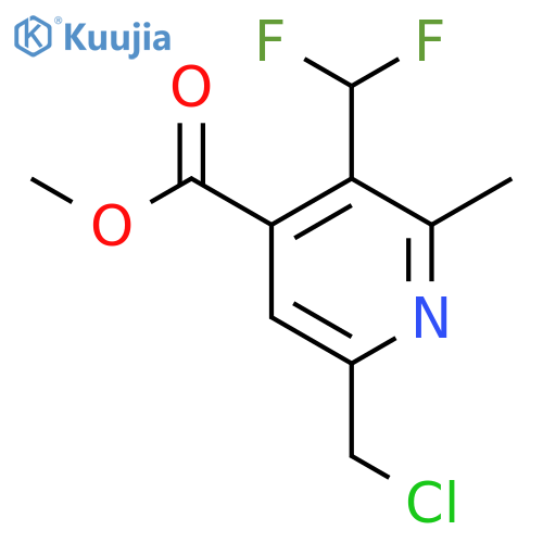 Methyl 6-(chloromethyl)-3-(difluoromethyl)-2-methylpyridine-4-carboxylate structure