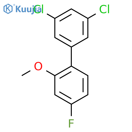 3,5-Dichloro-4'-fluoro-2'-methoxy-biphenyl structure