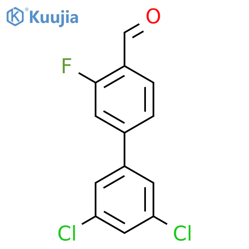 4-(3,5-Dichlorophenyl)-2-fluorobenzaldehyde structure