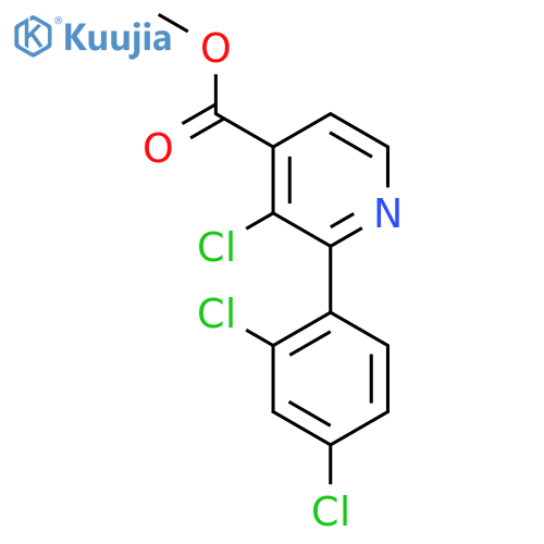 Methyl 3-chloro-2-(2,4-dichlorophenyl)isonicotinate structure