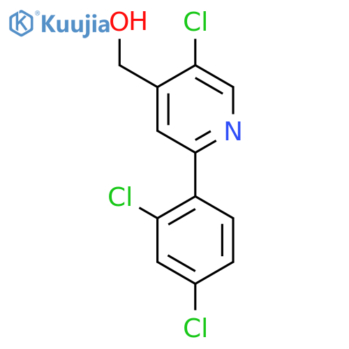 5-Chloro-2-(2,4-dichlorophenyl)pyridine-4-methanol structure