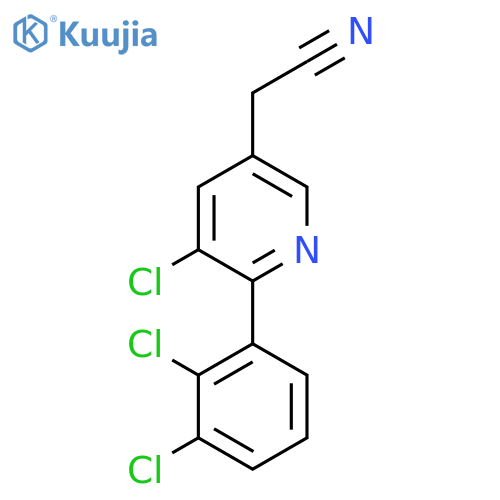 3-Chloro-2-(2,3-dichlorophenyl)pyridine-5-acetonitrile structure
