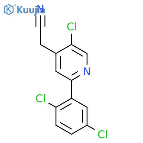 5-Chloro-2-(2,5-dichlorophenyl)pyridine-4-acetonitrile structure