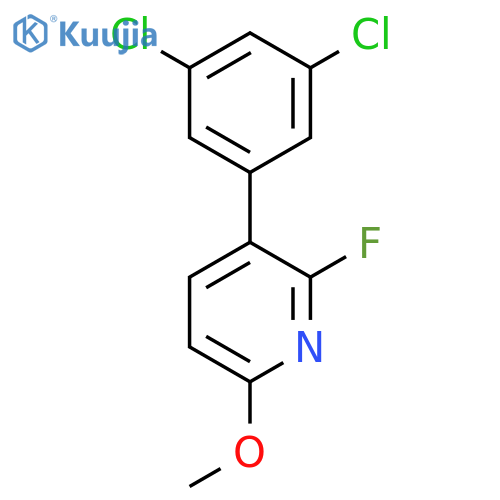 3-(3,5-Dichlorophenyl)-2-fluoro-6-methoxypyridine structure