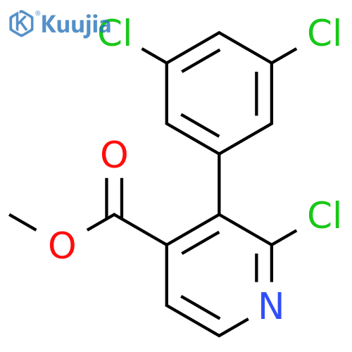 Methyl 2-chloro-3-(3,5-dichlorophenyl)isonicotinate structure
