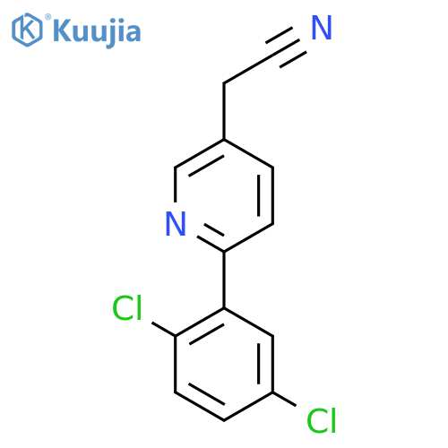 2-(2,5-Dichlorophenyl)pyridine-5-acetonitrile structure