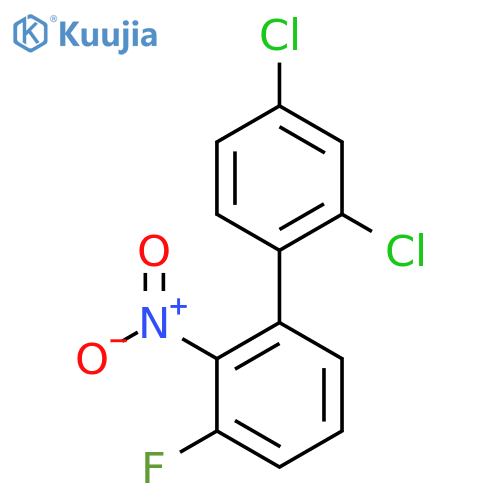 2,4-Dichloro-3'-fluoro-2'-nitro-biphenyl structure