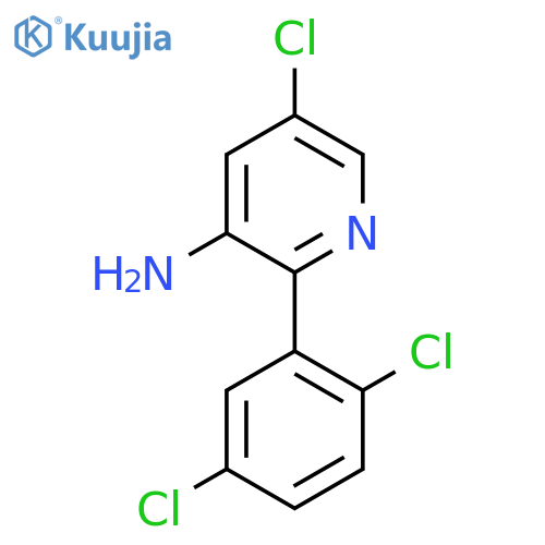 3-Amino-5-chloro-2-(2,5-dichlorophenyl)pyridine structure