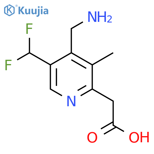 4-(Aminomethyl)-5-(difluoromethyl)-3-methylpyridine-2-acetic acid structure