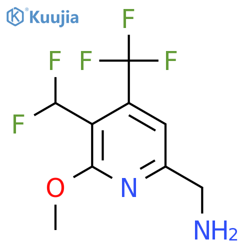 6-(Aminomethyl)-3-(difluoromethyl)-2-methoxy-4-(trifluoromethyl)pyridine structure