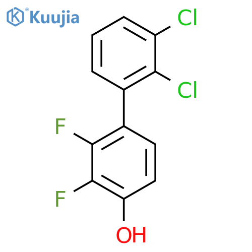 2',3'-Dichloro-2,3-difluoro-biphenyl-4-ol structure